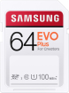 Samsung EVO Plus for Creators R100 SDXC 64GB, UHS-I U1, Class 10