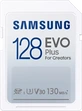 Samsung EVO Plus for Creators R130 SDXC 128GB, UHS-I U3, Class 10