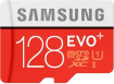 Samsung EVO+ R80/W20 microSDXC 128GB Kit, UHS-I, Class 10