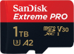 SanDisk Extreme PRO R170/W90 microSDXC 1TB Kit, UHS-I U3, A2, Class 10