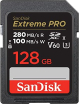 SanDisk Extreme PRO R280/W100 SDXC 128GB, UHS-II U3, Class 10