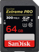 SanDisk Extreme PRO R300/W260 SDXC 64GB, UHS-II U3, Class 10