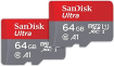 SanDisk Ultra R140 microSDXC 64GB Kit, UHS-I U1, A1, Class 10, 2er-Pack