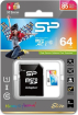 Silicon Power Elite R85/W15 microSDXC 64GB Kit, UHS-I U1, Class 10 (SP064GBSTXBU1V20SP)