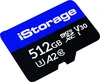 iStorage microSDXC 512GB, UHS-I U3, A2, Class 10, 3er-Pack
