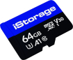 iStorage microSDXC 64GB, UHS-I U3, A1, Class 10, 3er-Pack