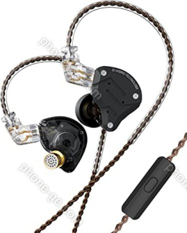 KZ ZS10 Pro with microphone dark black