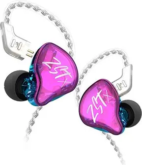 KZ ZST X with microphone purple