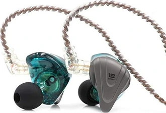 KZ ZSX с микрофоном turquoise