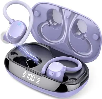 Tukio Bluetooth Sports Headphones Bluetooth 5.3 aufgewertetes lilac