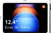 Xiaomi Pad 6S Pro 12.4, Graphite Gray, 8GB RAM, 256GB