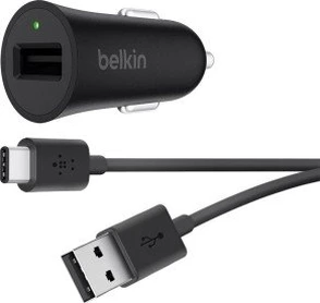 Belkin BoostUp Quick Charge 3.0 зарядка в машину incl. USB USB-C cable black
