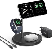 Anker MagGo беспроводная зарядная станция (3-в-1 Stand) black