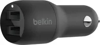 Belkin BoostCharge Dual USB-A зарядка в машину 24W black