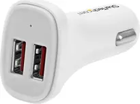 StarTech Dual port USB зарядка в машину 24W/4.8A white