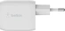 Belkin BoostCharge Pro USB-C-GaN charger с 2 разъемами and PPS (45W) white