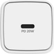 Celly Power Delivery wall Charger 20W + USB-C to Lightning cable white