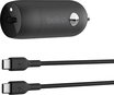Belkin BoostCharge 30W USB-C зарядка в машину с USB-C/USB-C cable black