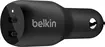 Belkin BoostCharge Dual USB-C зарядка в машину 36W black