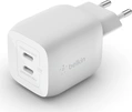 Belkin BoostCharge Pro USB-C-GaN charger с 2 разъемами and PPS (45W) white