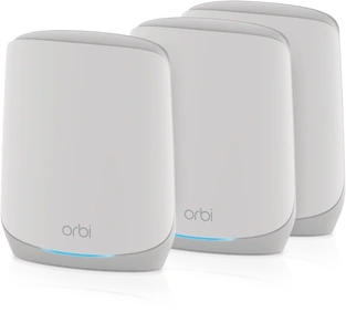 Netgear Orbi Wi-Fi 6, 760 Serie RBK763S, AX5400, Router und 2x Repeater Set, 3er-Bundle