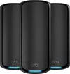 Netgear Orbi Wi-Fi 7, 970 series, BE27000, RBE973SB, black, Router and 2x satellite set, 3er-Bundle